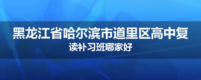 黑龙江省哈尔滨市道里区高中复读补习班哪家好