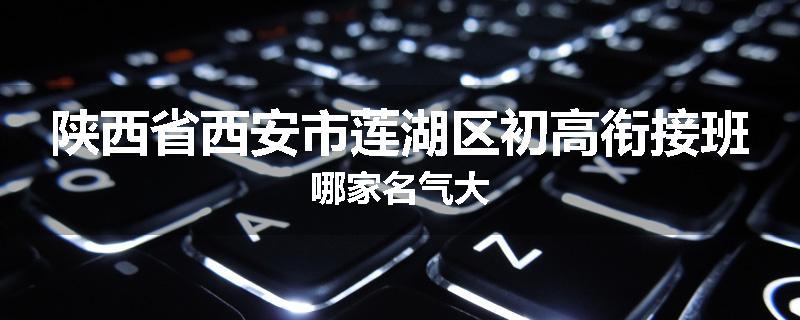 陕西省西安市莲湖区初高衔接班哪家名气大