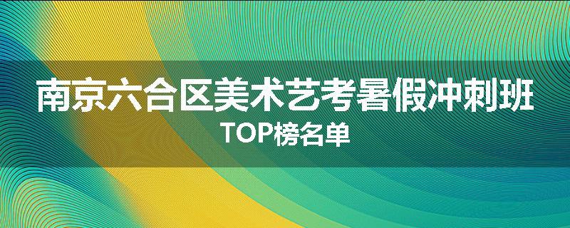 南京六合区美术艺考暑假冲刺班TOP榜名单