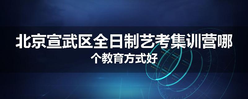 北京宣武区全日制艺考集训营哪个教育方式好