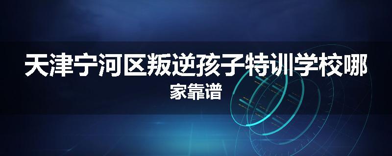天津宁河区叛逆孩子特训学校哪家靠谱