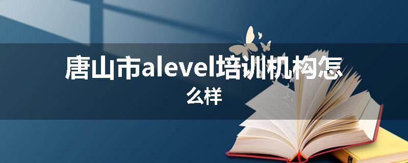 唐山市alevel培训机构怎么样