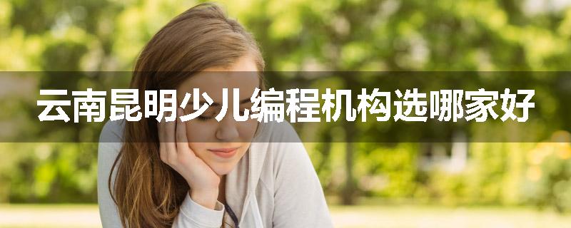 云南昆明少儿编程机构选哪家好