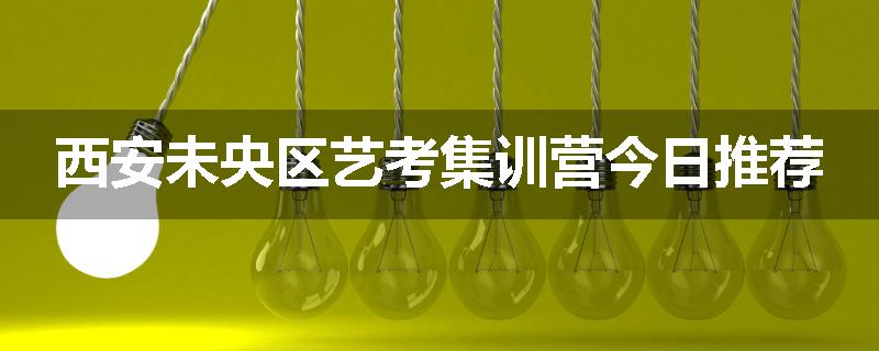 西安未央区艺考集训营今日推荐