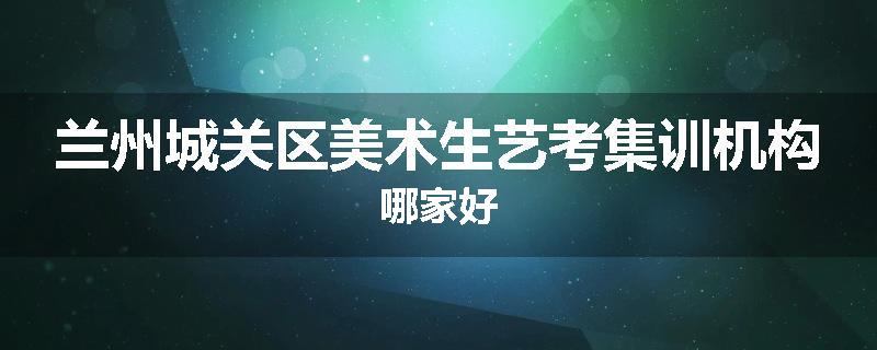 兰州城关区美术生艺考集训机构哪家好