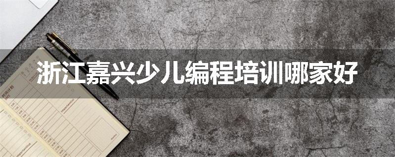 浙江嘉兴少儿编程培训哪家好