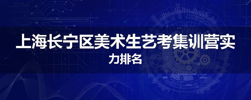 上海长宁区美术生艺考集训营实力排名