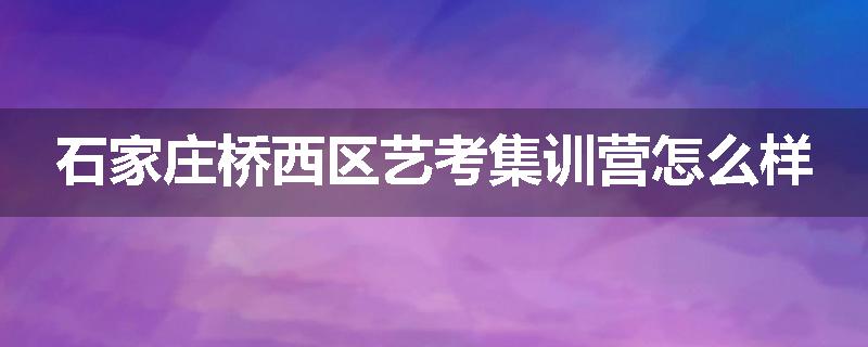 石家庄桥西区艺考集训营怎么样