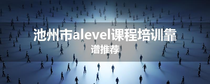池州市alevel课程培训靠谱推荐