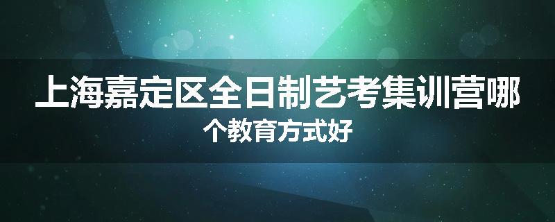 上海嘉定区全日制艺考集训营哪个教育方式好