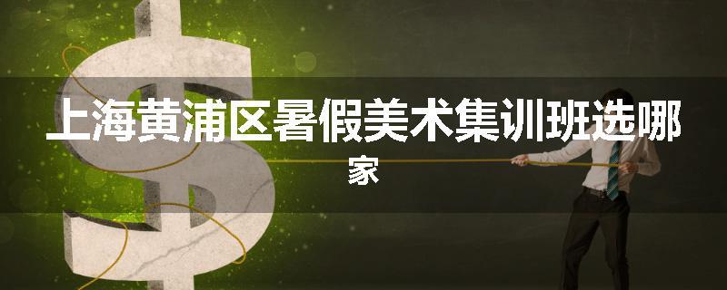 上海黄浦区暑假美术集训班选哪家