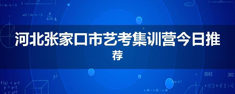河北张家口市艺考集训营今日推荐