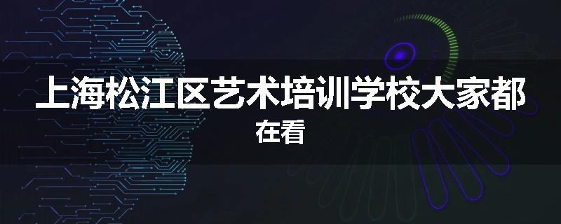 上海松江区艺术培训学校大家都在看