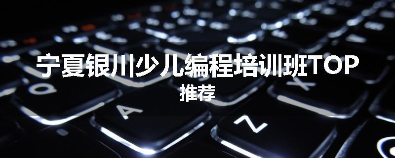 宁夏银川少儿编程培训班TOP推荐