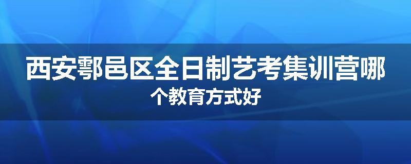 西安鄠邑区全日制艺考集训营哪个教育方式好