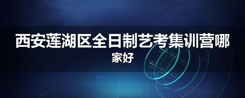 西安莲湖区全日制艺考集训营哪家好