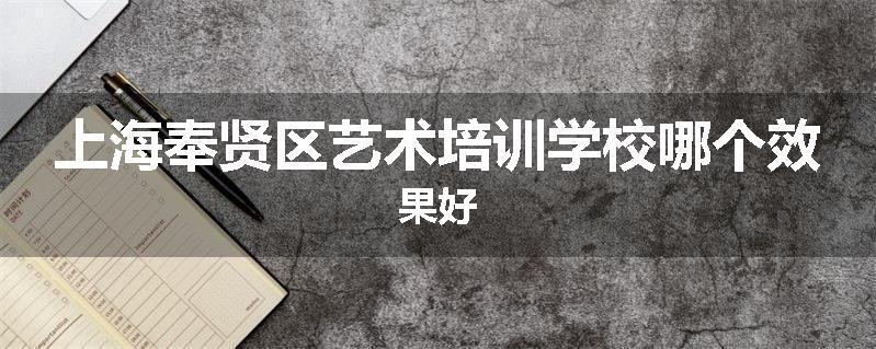 上海奉贤区艺术培训学校哪个效果好