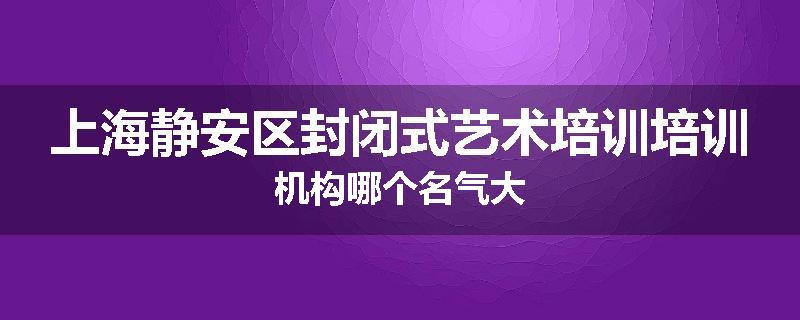 上海静安区封闭式艺术培训培训机构哪个名气大