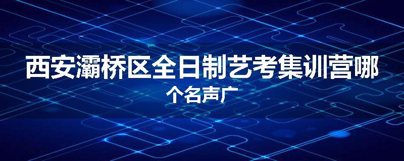 西安灞桥区全日制艺考集训营哪个名声广