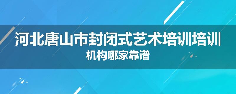 河北唐山市封闭式艺术培训培训机构哪家靠谱