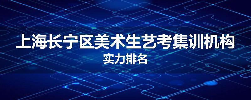 上海长宁区美术生艺考集训机构实力排名
