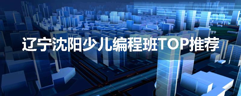辽宁沈阳少儿编程班TOP推荐