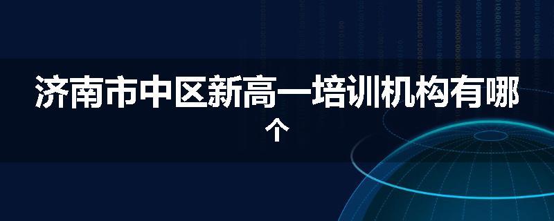 济南市中区新高一培训机构有哪个