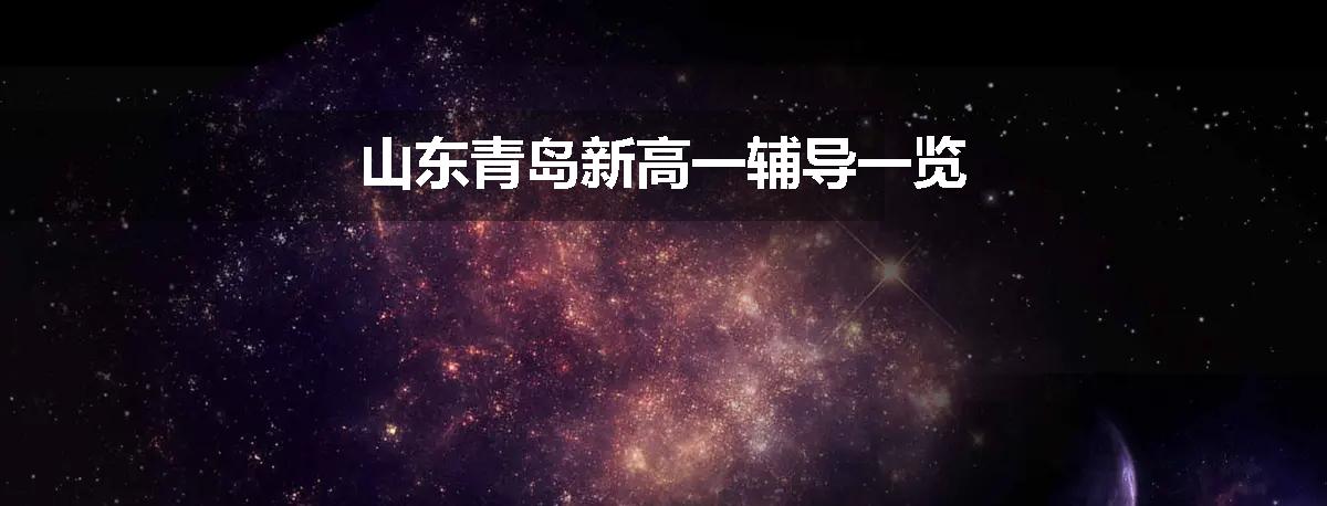 山东青岛新高一辅导一览