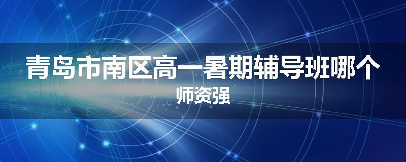 青岛市南区高一暑期辅导班哪个师资强