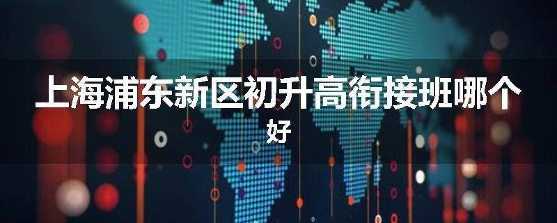 上海浦东新区初升高衔接班哪个好