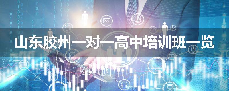 山东胶州一对一高中培训班一览