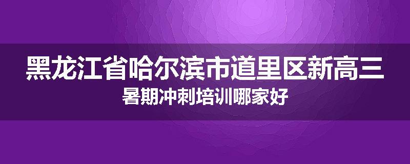 黑龙江省哈尔滨市道里区新高三暑期冲刺培训哪家好