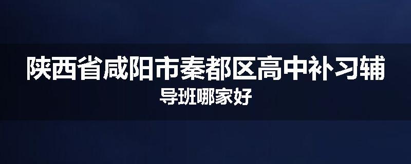 陕西省咸阳市秦都区高中补习辅导班哪家好