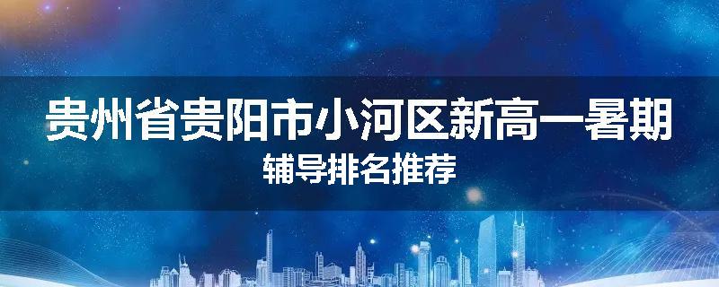 贵州省贵阳市小河区新高一暑期辅导排名推荐
