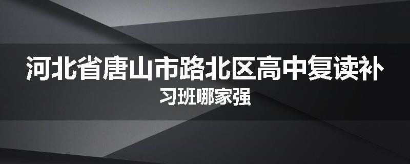 河北省唐山市路北区高中复读补习班哪家强