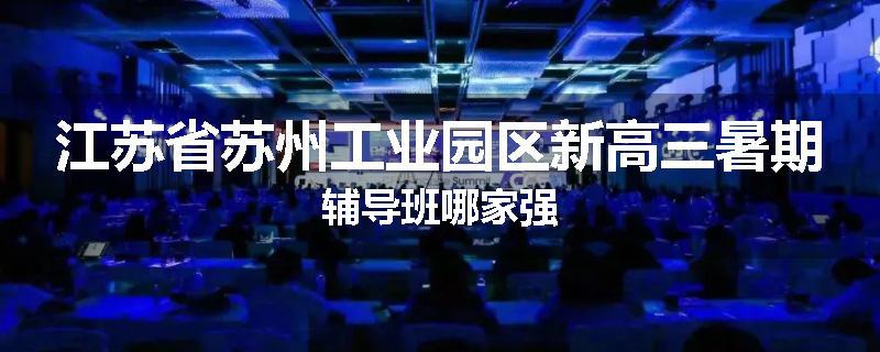 江苏省苏州工业园区新高三暑期辅导班哪家强