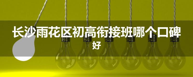 长沙雨花区初高衔接班哪个口碑好