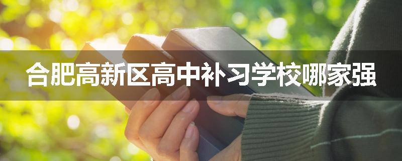 合肥高新区高中补习学校哪家强