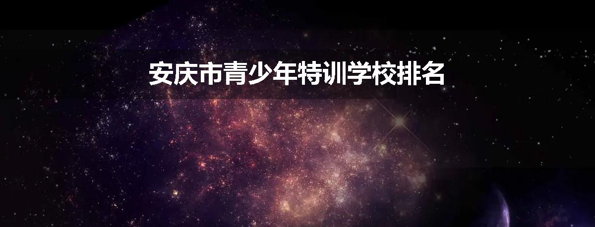 安庆市青少年特训学校排名