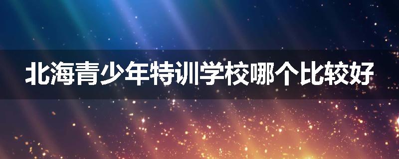 北海青少年特训学校哪个比较好