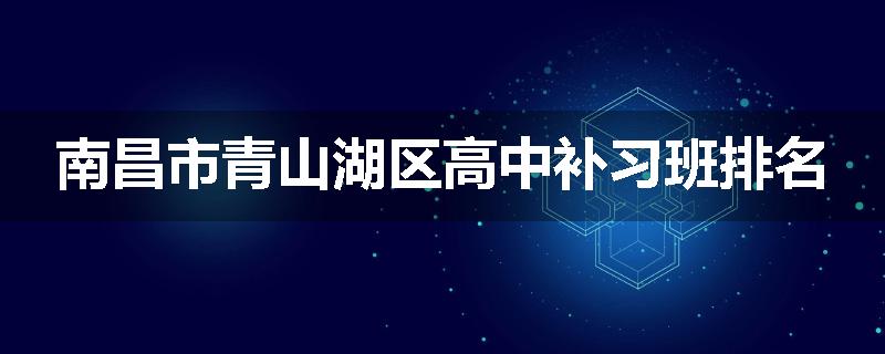 南昌市青山湖区高中补习班排名