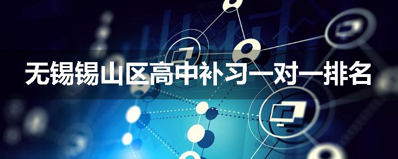 无锡锡山区高中补习一对一排名