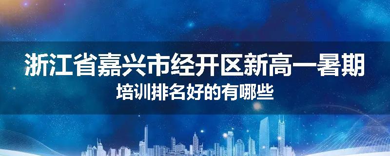 浙江省嘉兴市经开区新高一暑期培训排名好的有哪些
