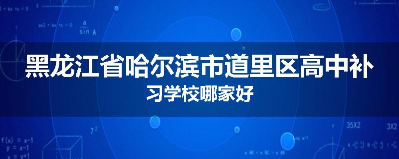 黑龙江省哈尔滨市道里区高中补习学校哪家好