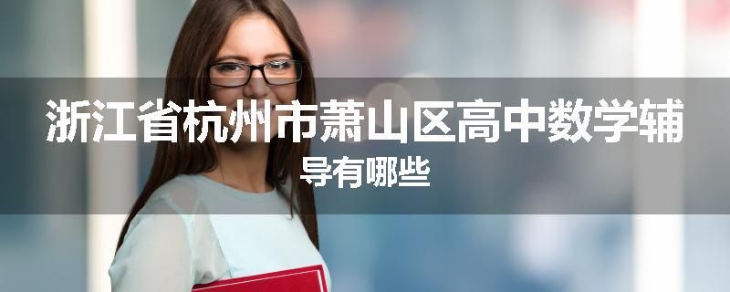 浙江省杭州市萧山区高中数学辅导有哪些