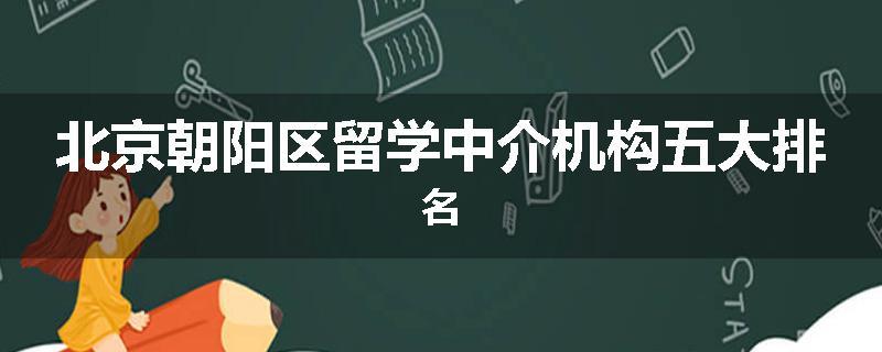 北京朝阳区留学中介机构五大排名