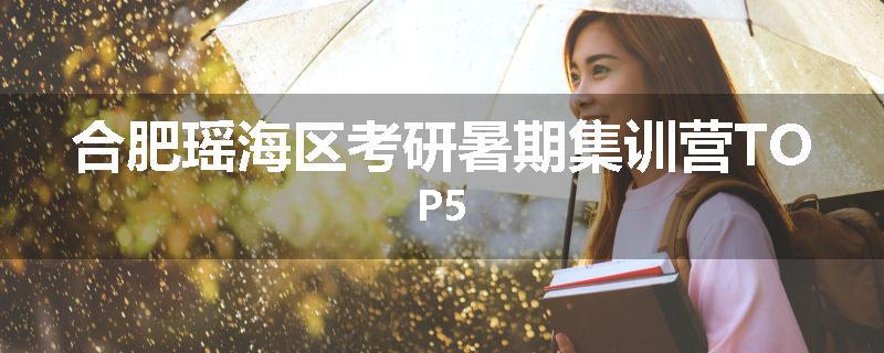 合肥瑶海区考研暑期集训营TOP5
