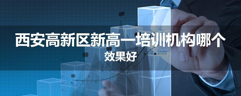 西安高新区新高一培训机构哪个效果好