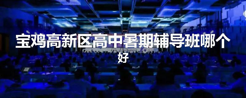 宝鸡高新区高中暑期辅导班哪个好