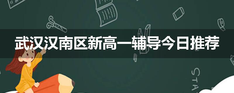 武汉汉南区新高一辅导今日推荐